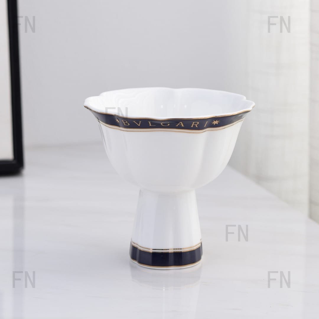 Ice Cream Bowl on foot from BVLGARI - Bvlgari Antiques | Aleppo Gift UAE
